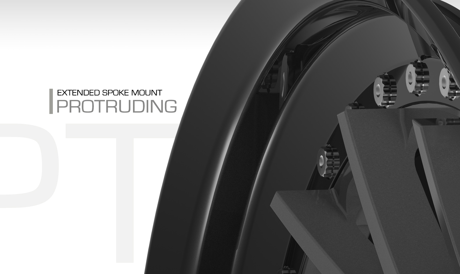 LE-MLE-LIP-OPTIONS EXTENDED SPOKE MOUNT PROTRUDING