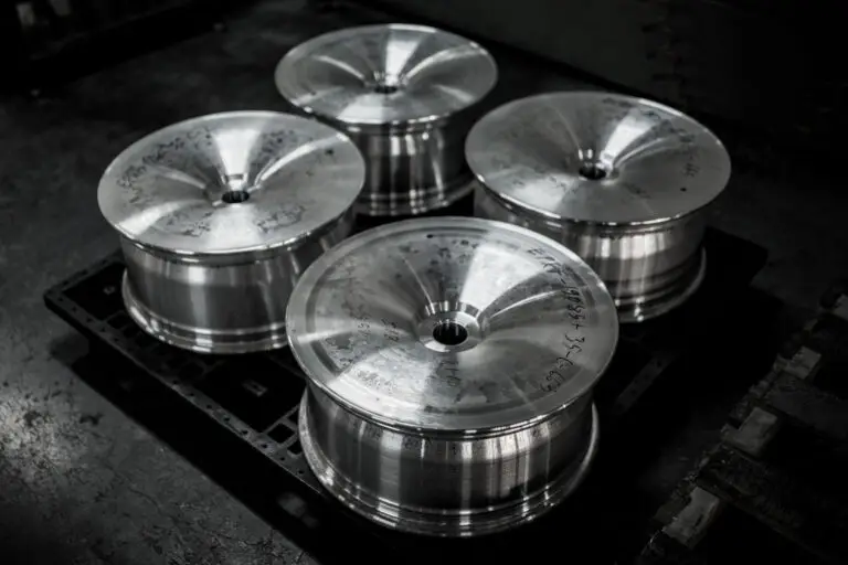 Solid aluminum faces ready for lathe