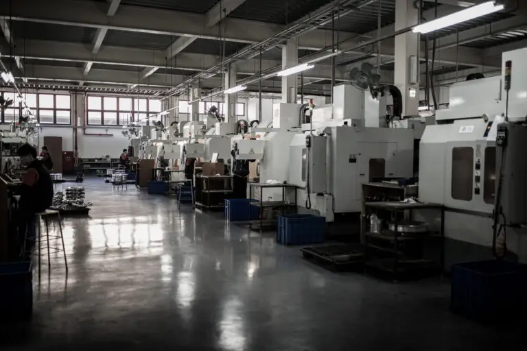 Row of CNC Milling machines ground floor