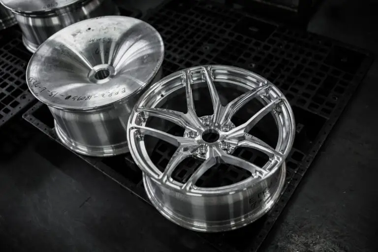 One blank and one milled wheel face