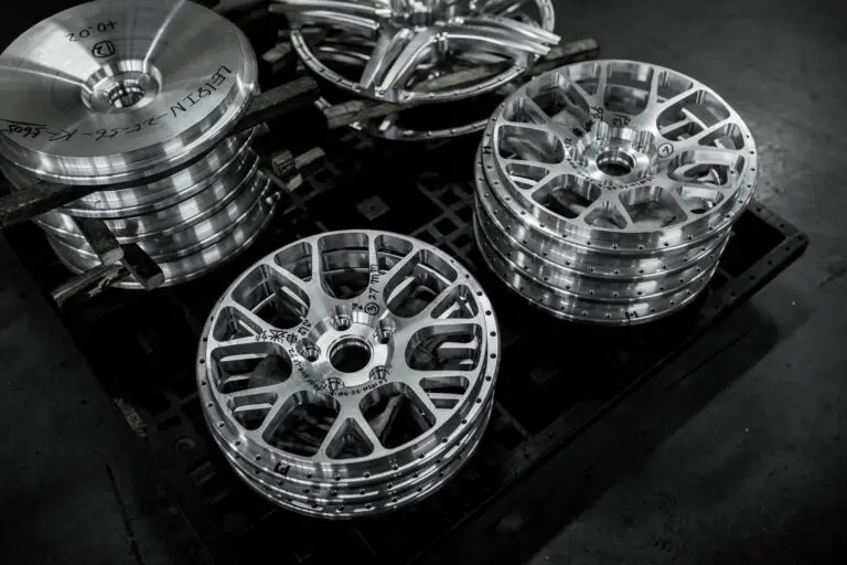 Detail of completed wheel faces