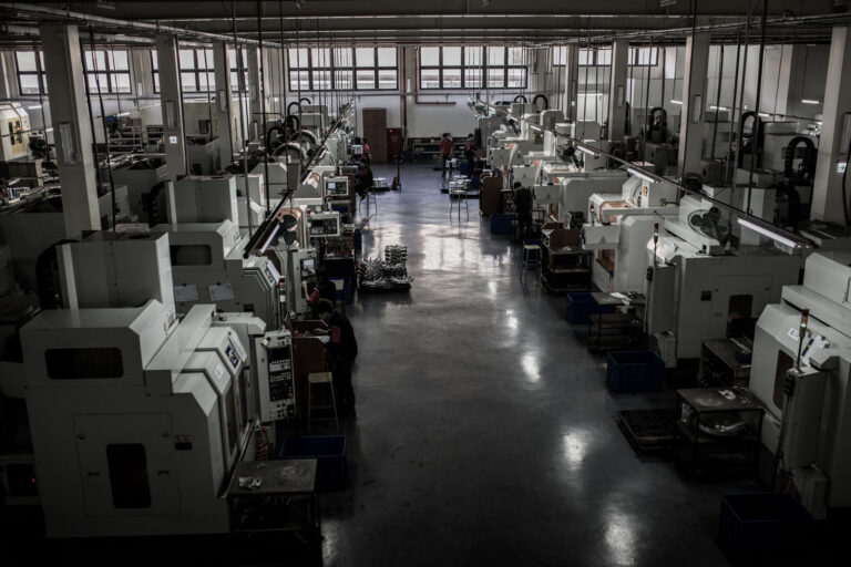 Row of CNC Milling machines