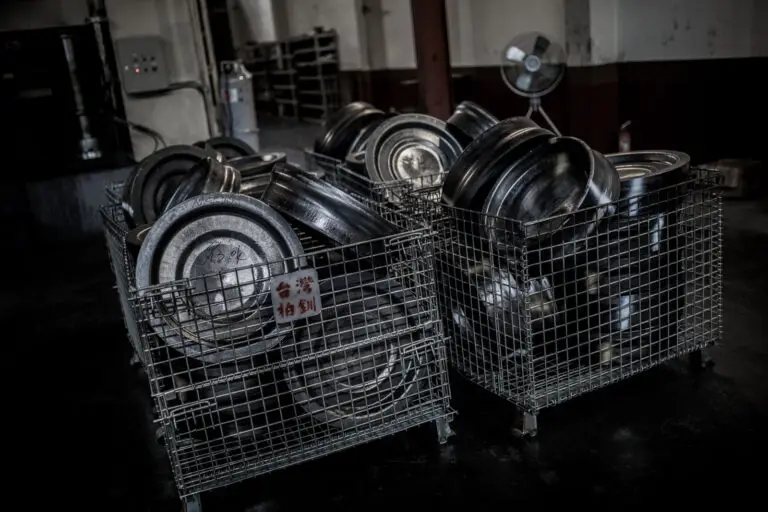 Bins of forging stock