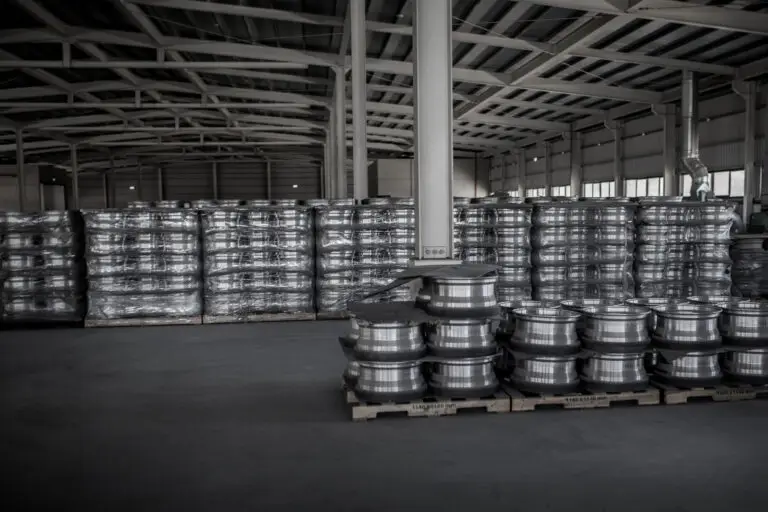 Warehouse full of forging stock alternate angle