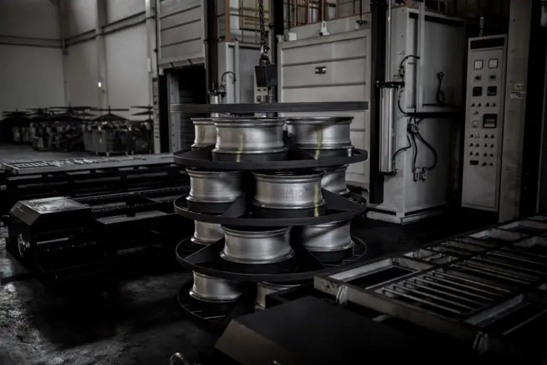 Stack of forgings ready for quenching & ageing