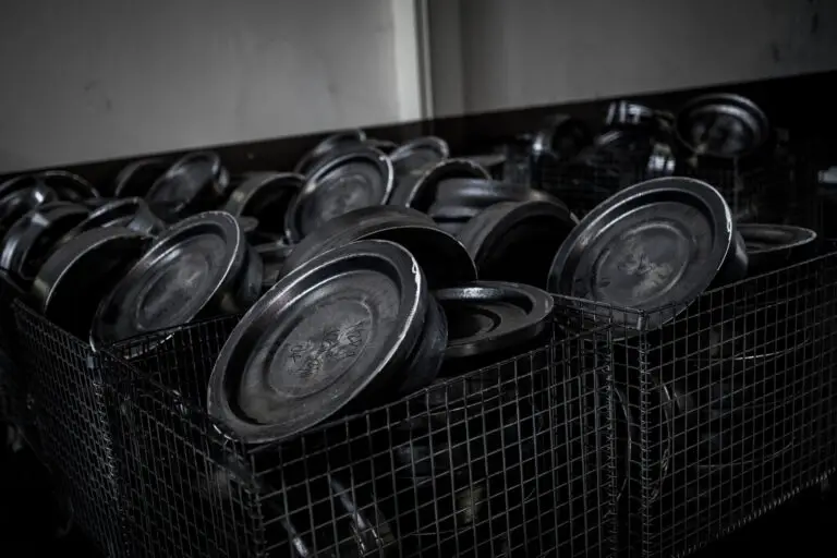 More bins full of forged aluminum